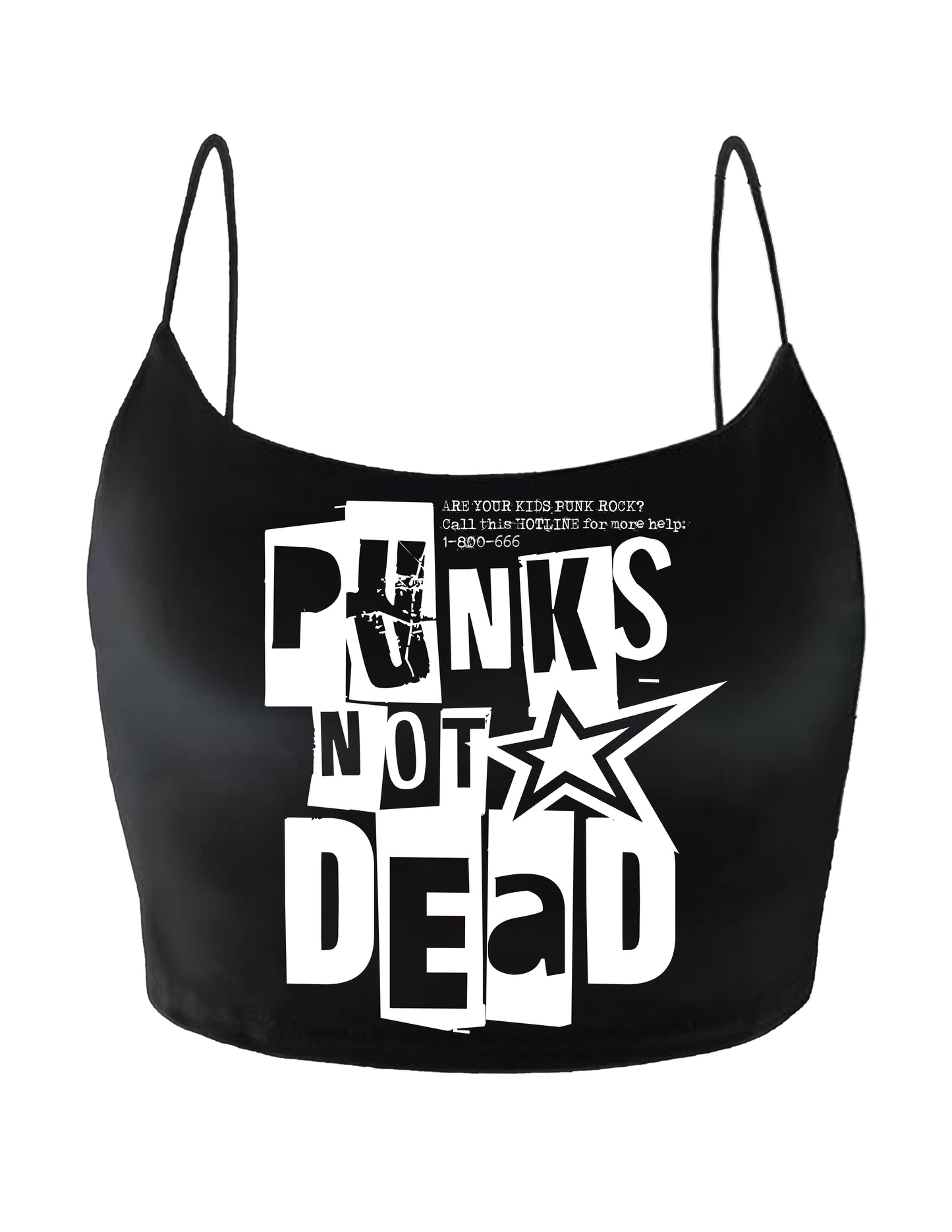 PUNKS NOT DEAD SPAGHETTI STRAP