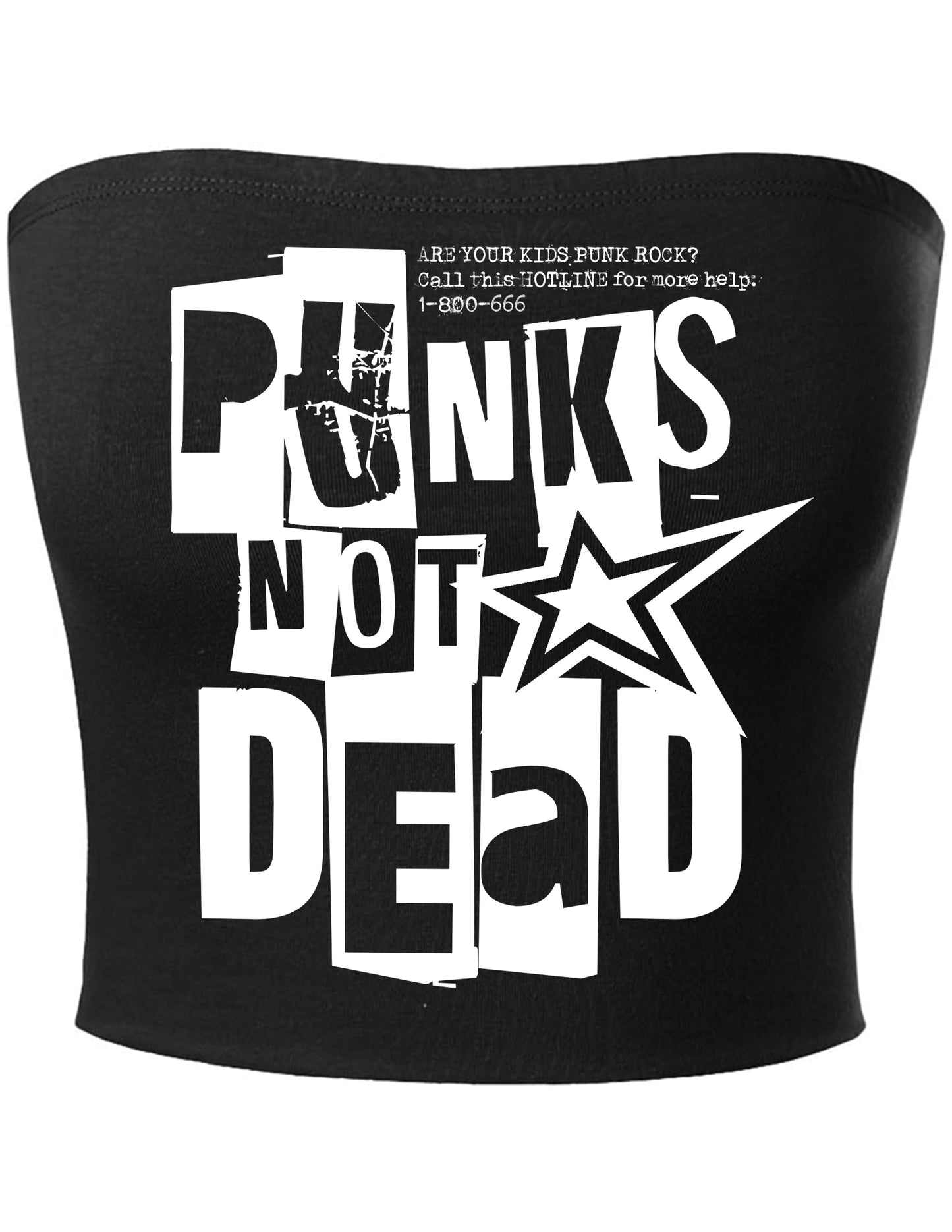 PUNKS NOT DEAD TUBE TOP