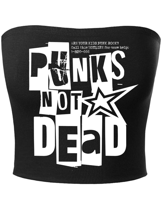 PUNKS NOT DEAD TUBE TOP