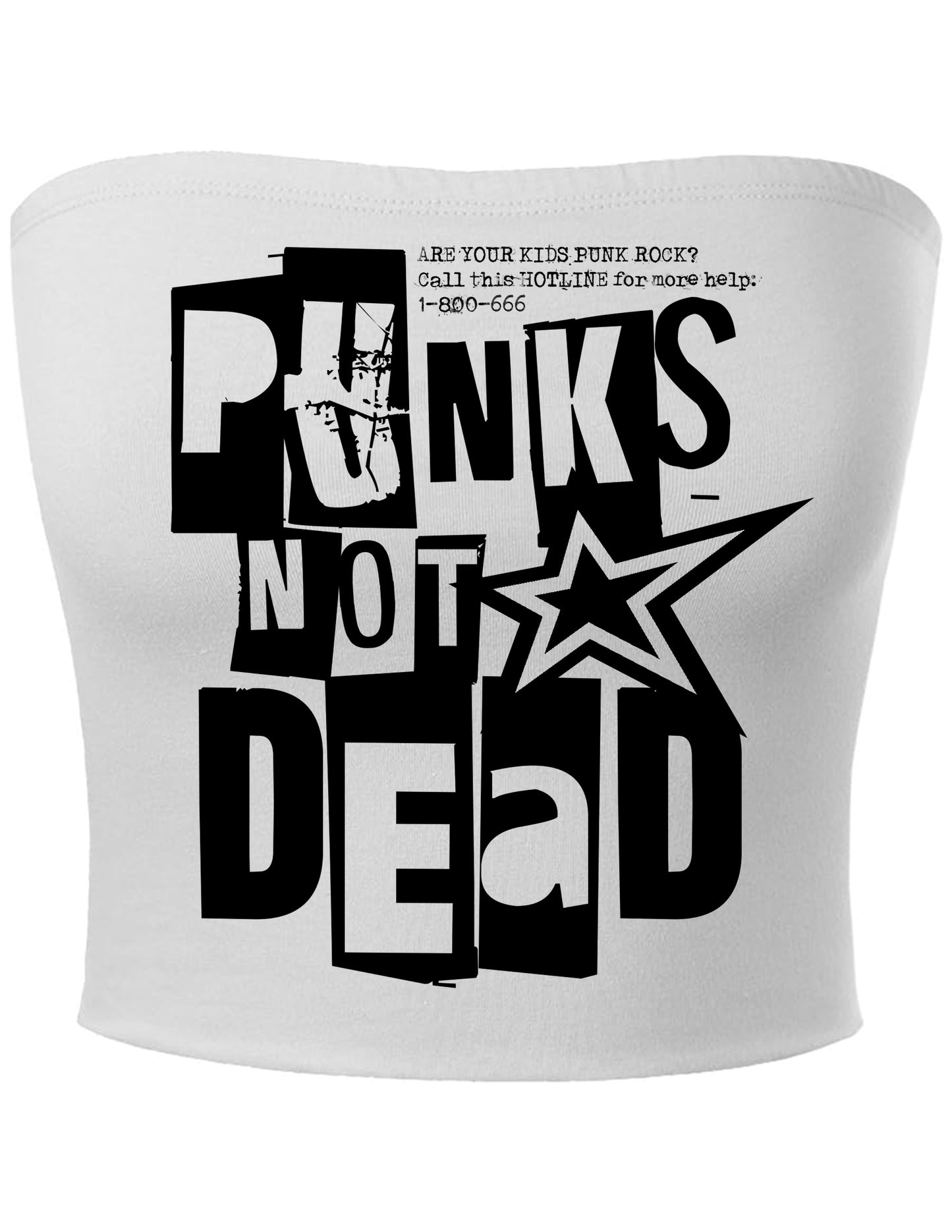 PUNKS NOT DEAD TUBE TOP